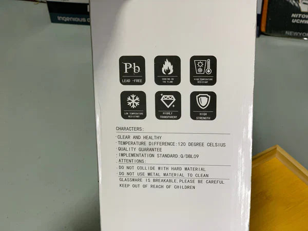 Tea Set with Wooden Tray 6 Glasses and Pot