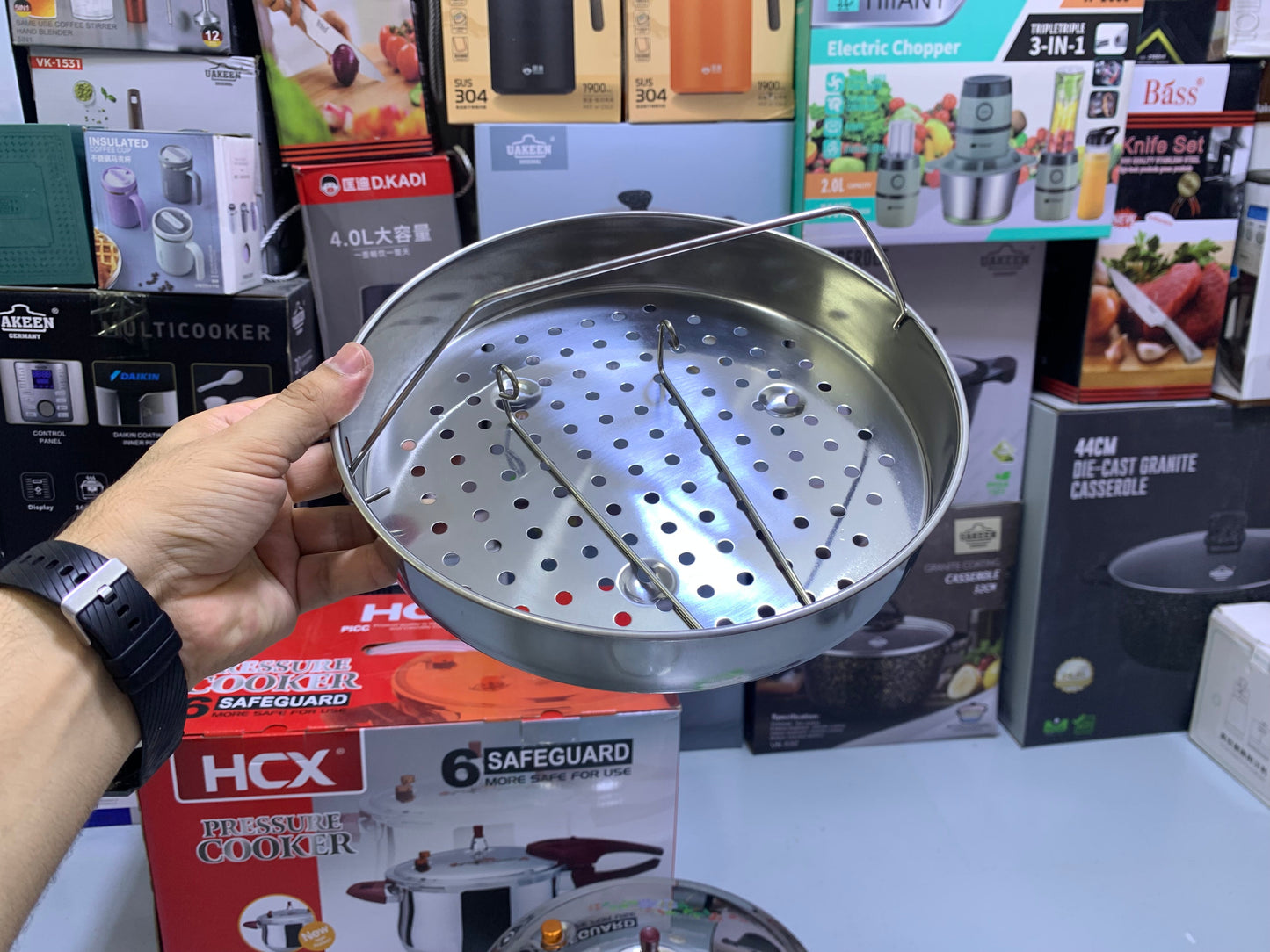 6 Safeguard HCX 3 in 1 Pressure Cooker Stainless Steel