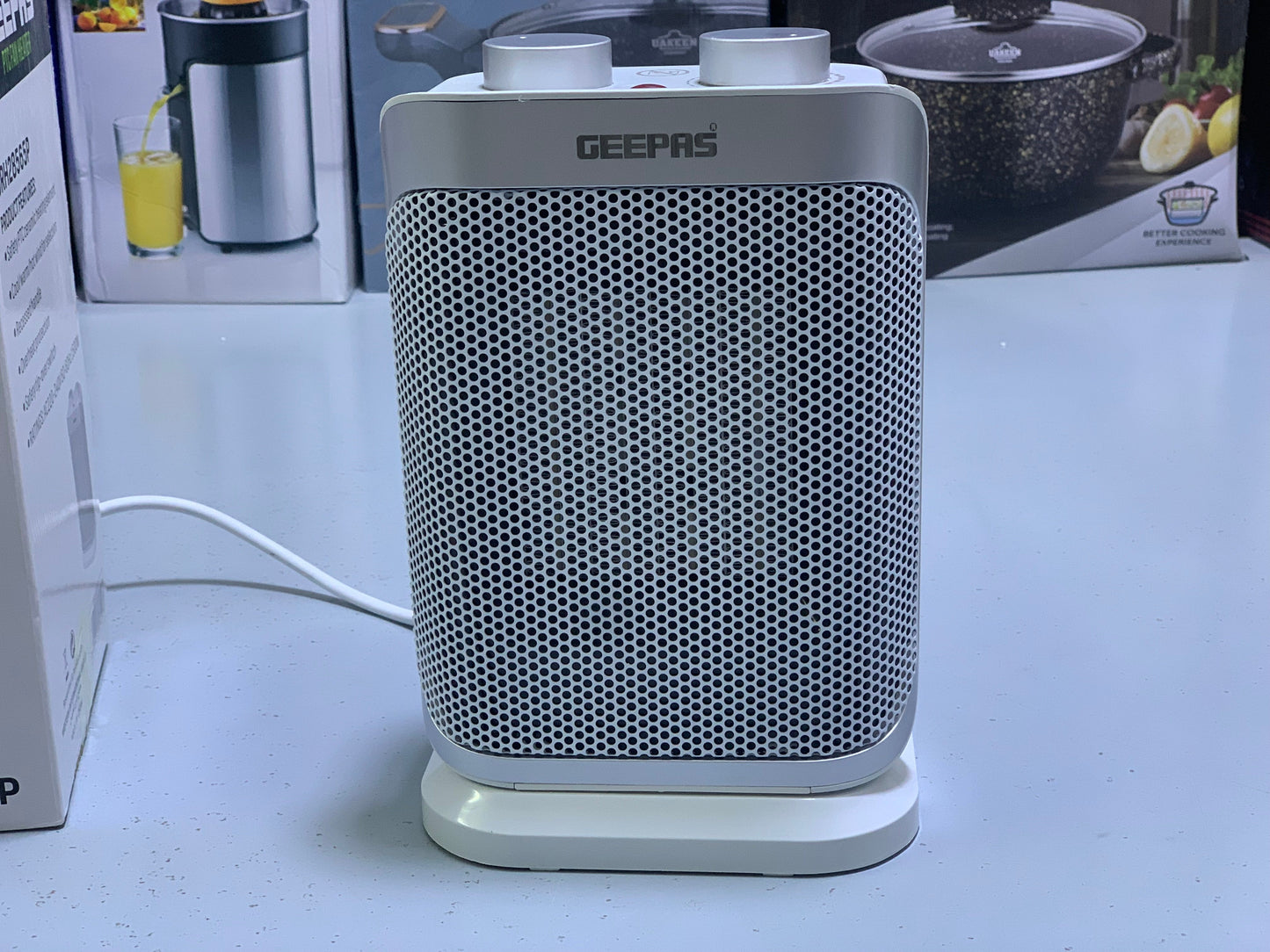 Geepas PTC Fan Heater White| 2 Years warranty|Model: GRH28565