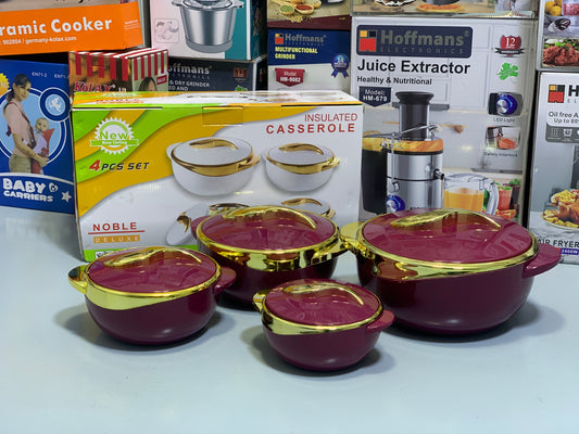 DUBAIZONES™ 8 pieces Hot Pot Set | Kitchen Food Containers Stainless Steel and Elegant Designed