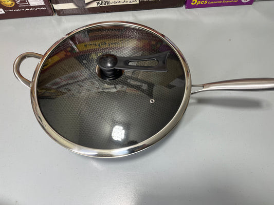 Deal ✅ : save pkr 6400: 1 units 36 cm karahi + 1 unit deep 34 fry pan + 1 unite 38 cm tawa + 1 30 cm flat shallow pan : 18 cm sauce pan : 34 cm long handel tawa