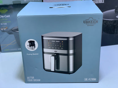 Uakeen Digital Air Fryer|10L and 1700W|ZL-1703
