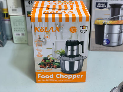 Kolax Meat Chopper with Double Stainless Steel Blades