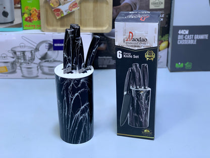 High Quality Daodao 6 Pieces Knife Set with Stand
