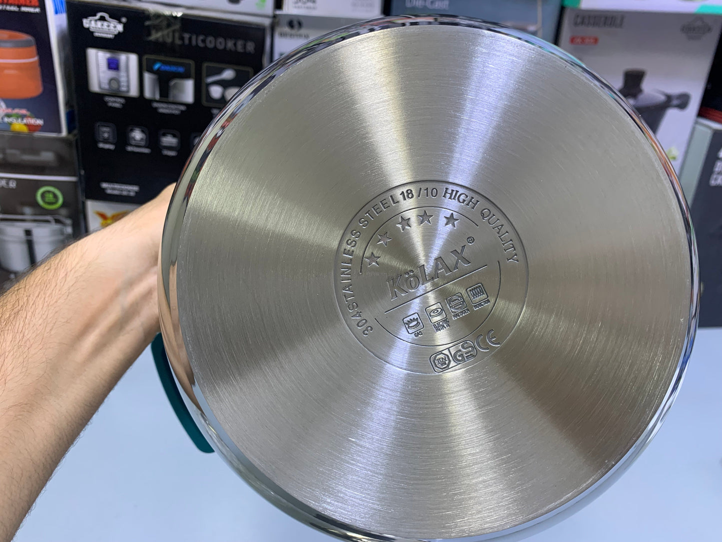 Kolax Pressure Cooker 6L and Stainless Steel 18/10 Capsule bottom