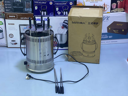 Rotating BBQ and Grill Maker , Mini Kebab Grill for Home