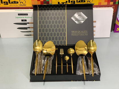 DUBAIZONES™  IMPORT Stainless Steel Cutlery Set 28 Pieces