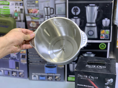 Silver Crest Meat Chopper – 3L Capacity | 1000W Powerful Motor | Stainless Steel Build