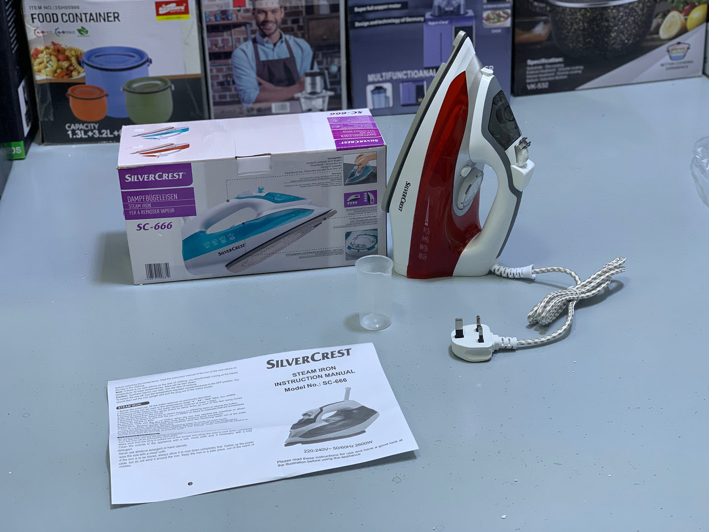 Silver Crest Steam iron Non Stick Ceramic coating 2600w Model: SC-666