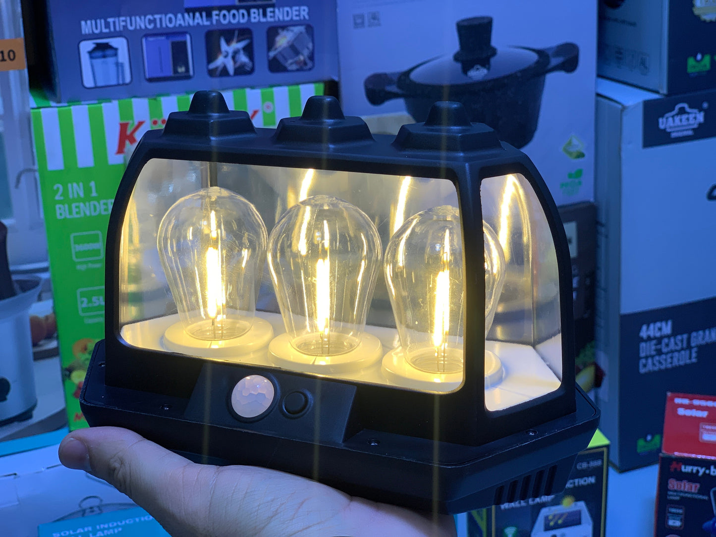 Solar Induction Wall Lamp HW 669-3W – Motion Sensor Outdoor Light