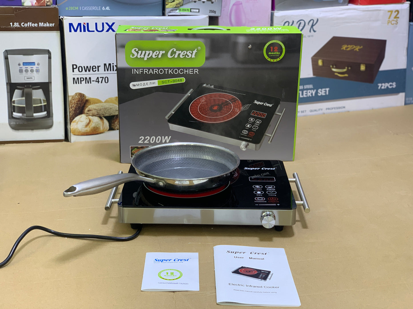 Super Crest 3 Steps Universal Hot Plate 2200 watt