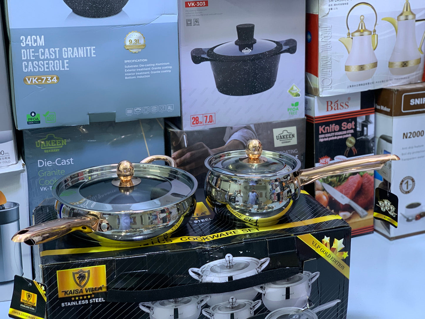 Kaisa Villa 12 Pieces Cookware set Stainless Steel