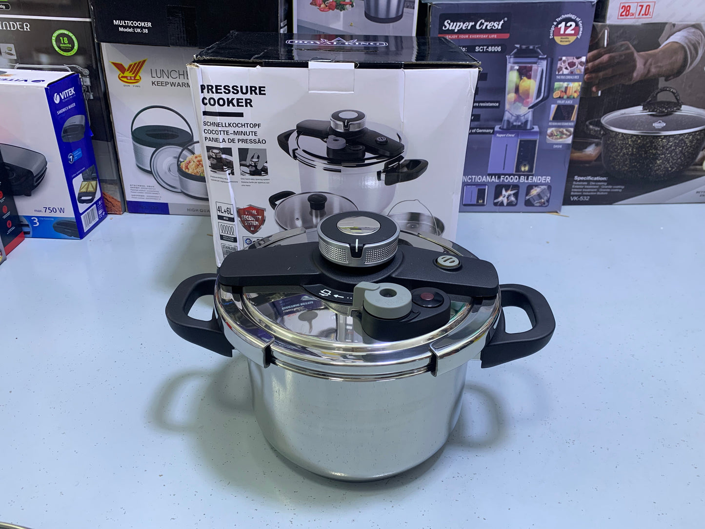 Royal King 3 in 1 Pressure 4L and 6L Stainless Steel
