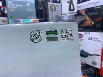 UIIOY Universal Granite Die Cast Grill Pan 28cm