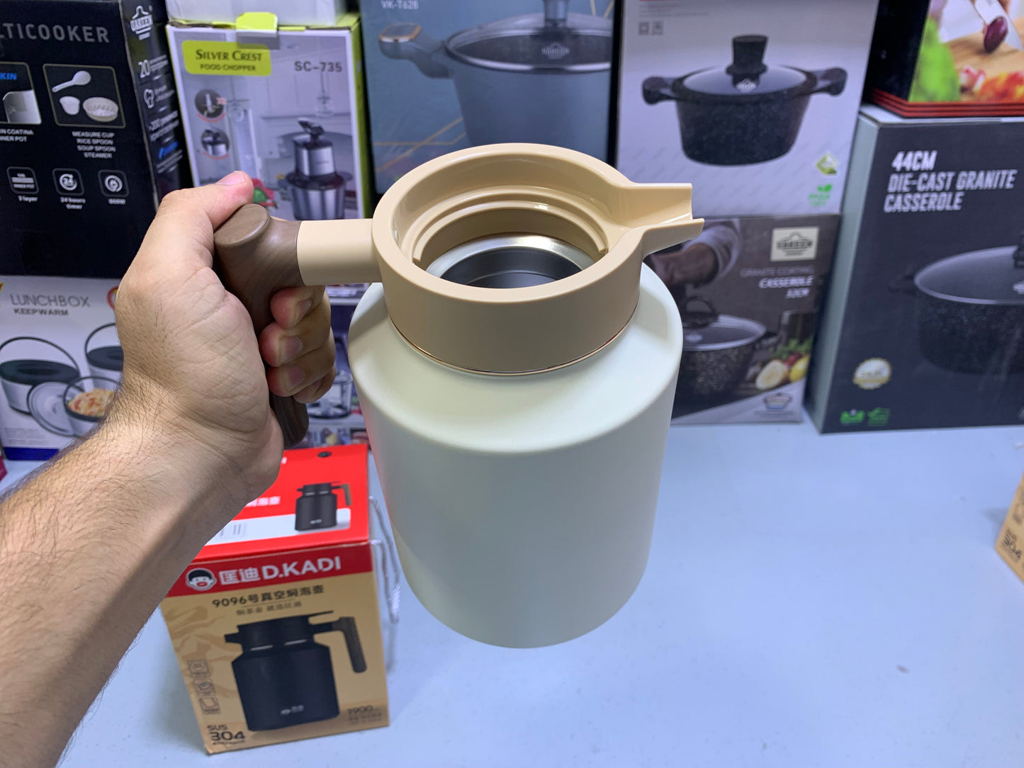 D-Kadi  Tea and Coffee Thermos SUS 304  Stainless Steel Model 9096 1900ml