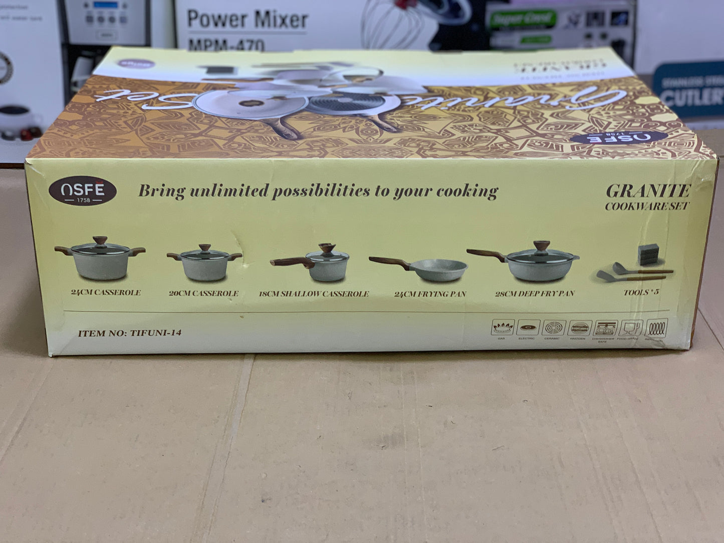 Granite Coating Cookware Set 14 Pieces