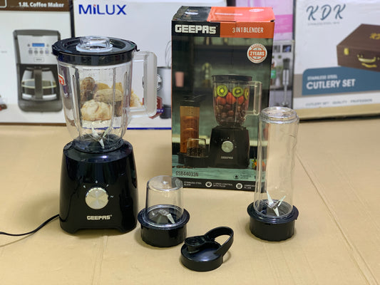 Geepas 3 in 1 Juicer Blender and Grinder