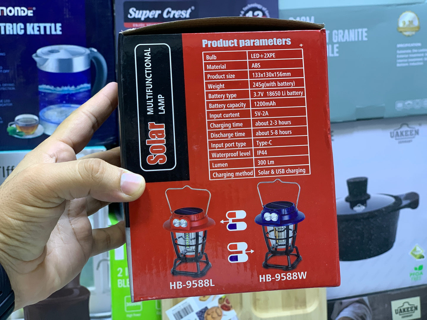 Hurry Bolt Solar Multifunctional Lamp HB-9588