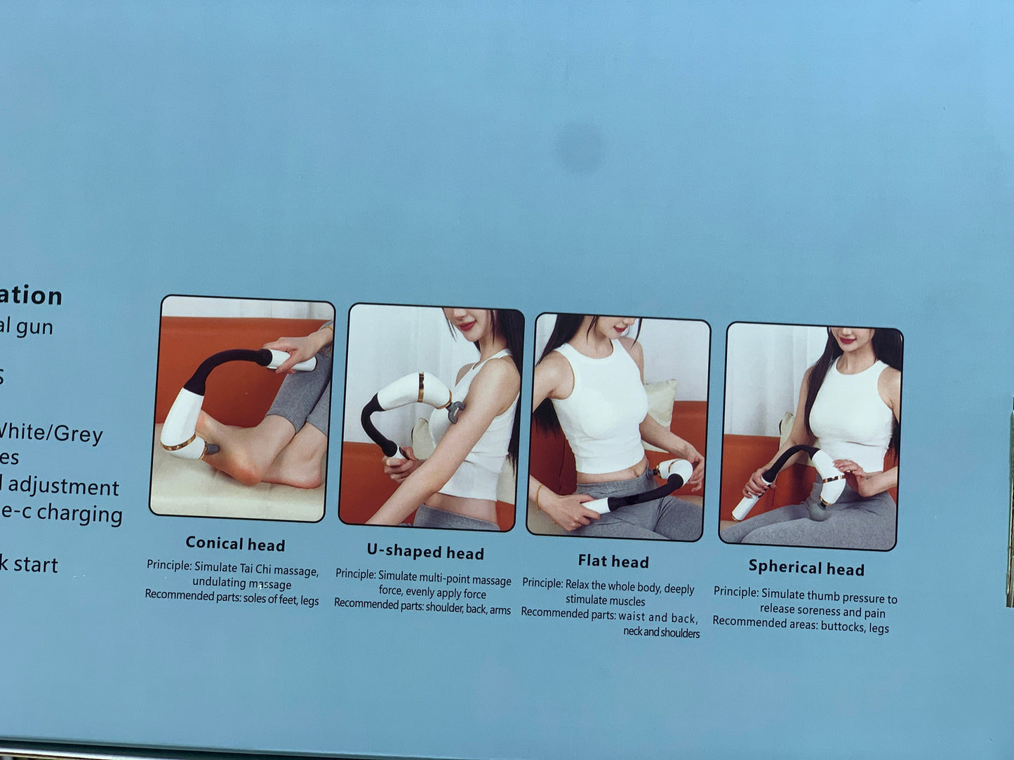 DUBAIZONES™ Fascial Gun Massage| Long Stick Massage Gun