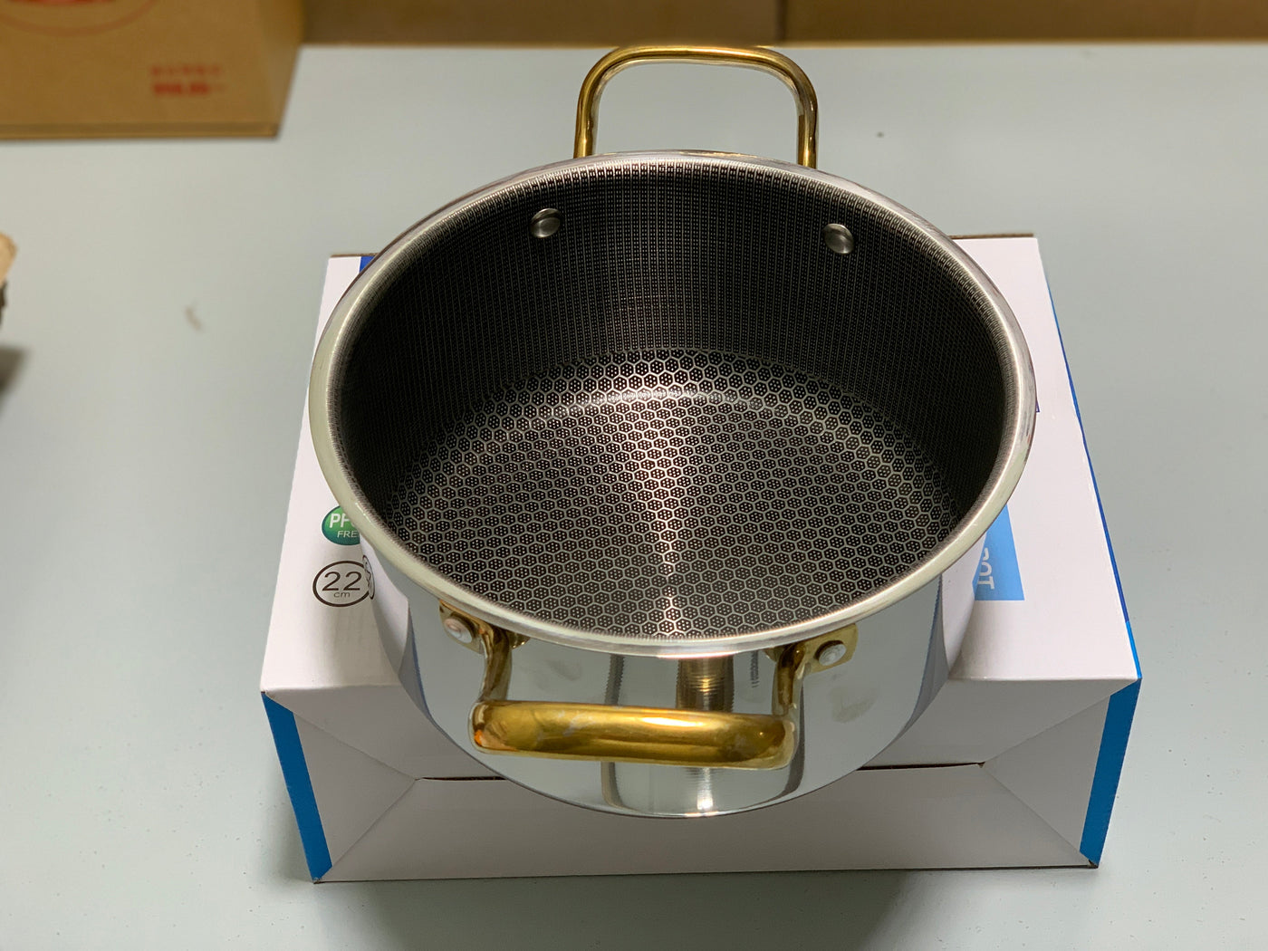 Laser Coating Cooking Pots , HoneyComb Pattern High Quality – dubaizones