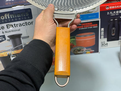 Laser Coating Tawa with Folding Wooden Handle 34cm