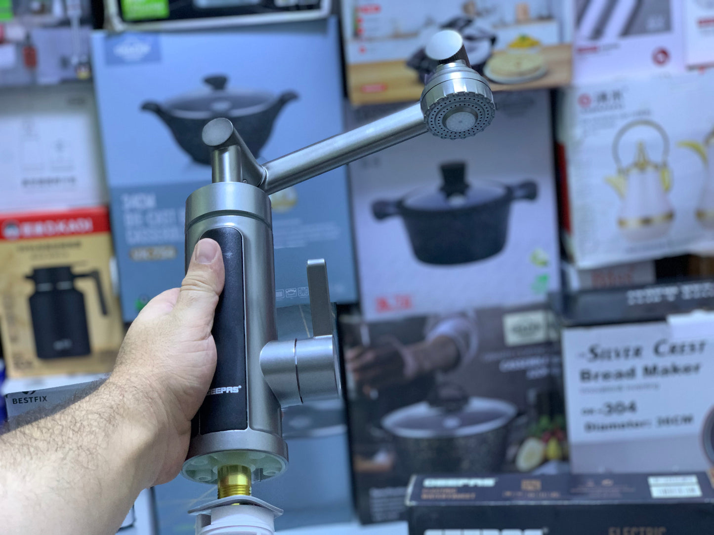 Geepas Water Heating Electric Faucet|| 3300W & 2 Years Warranty