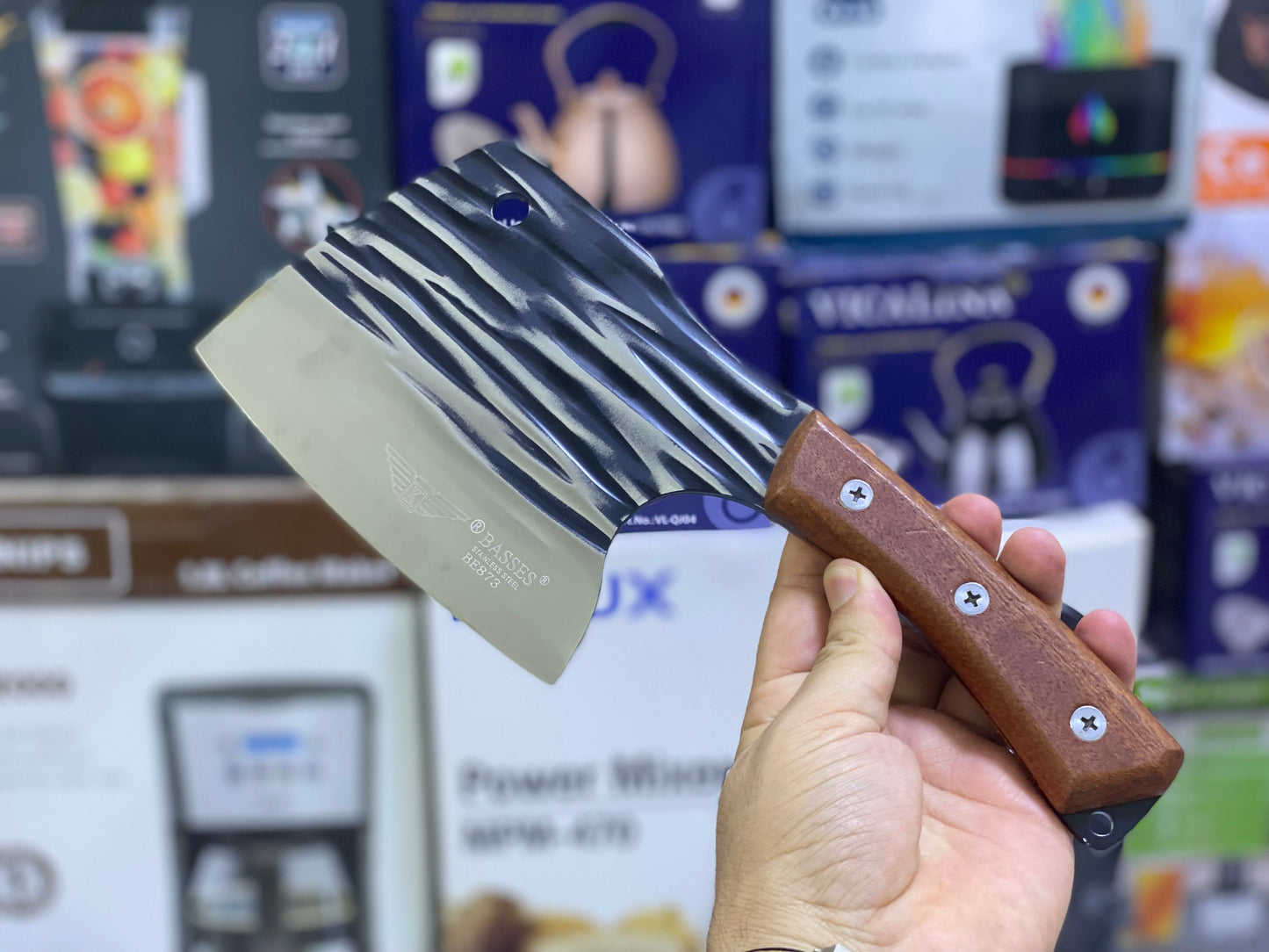 2 in 1 Cleaver and knife  with straps