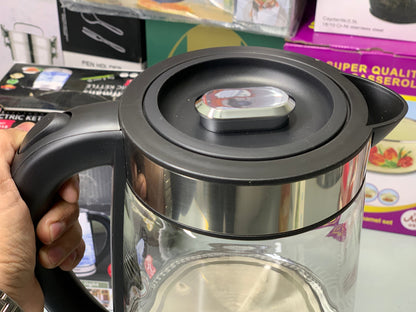 Hoffmans Electronics Electric Tea Kettle 2.2L with Transparent Glass