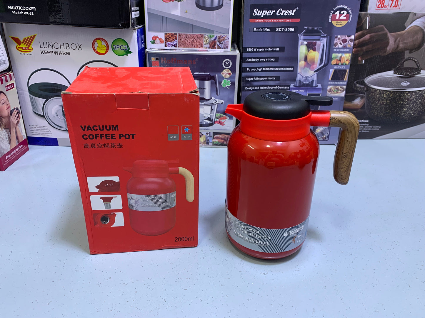 Vacuum Tea Pots 2000ml Stainless Steel SUS304, Vacuum thermos