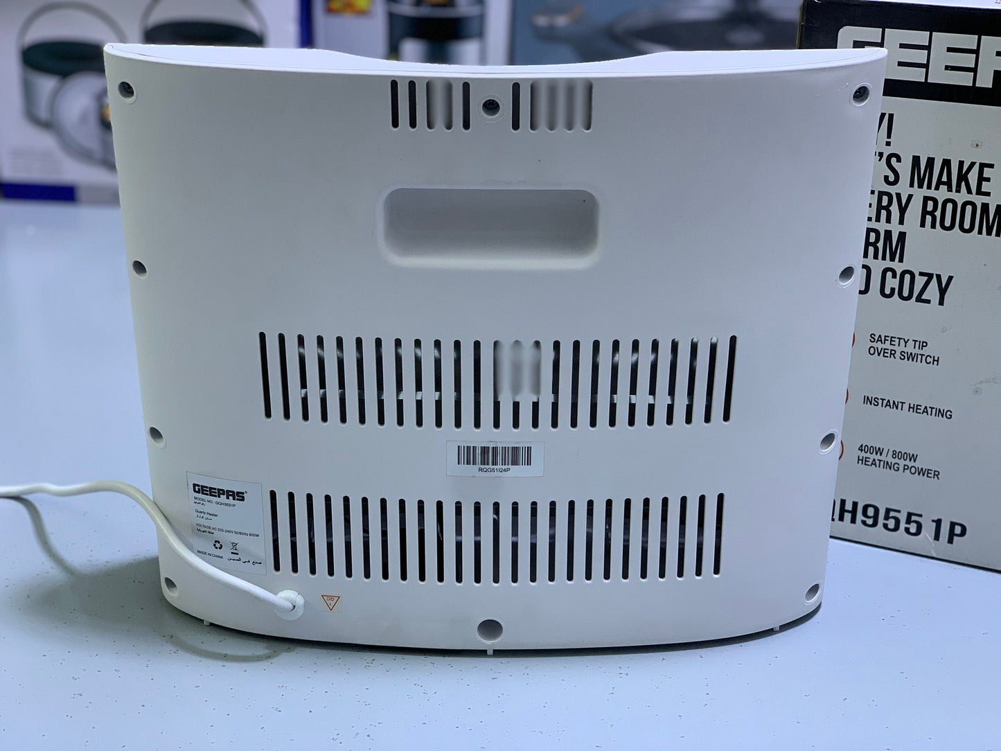 Geepas Electric Heater|Model: GQH9551P