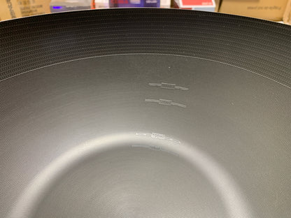 DUBAIZONES™ Dotted Pattern Laser Coating Deep Frying with Wooden Handle