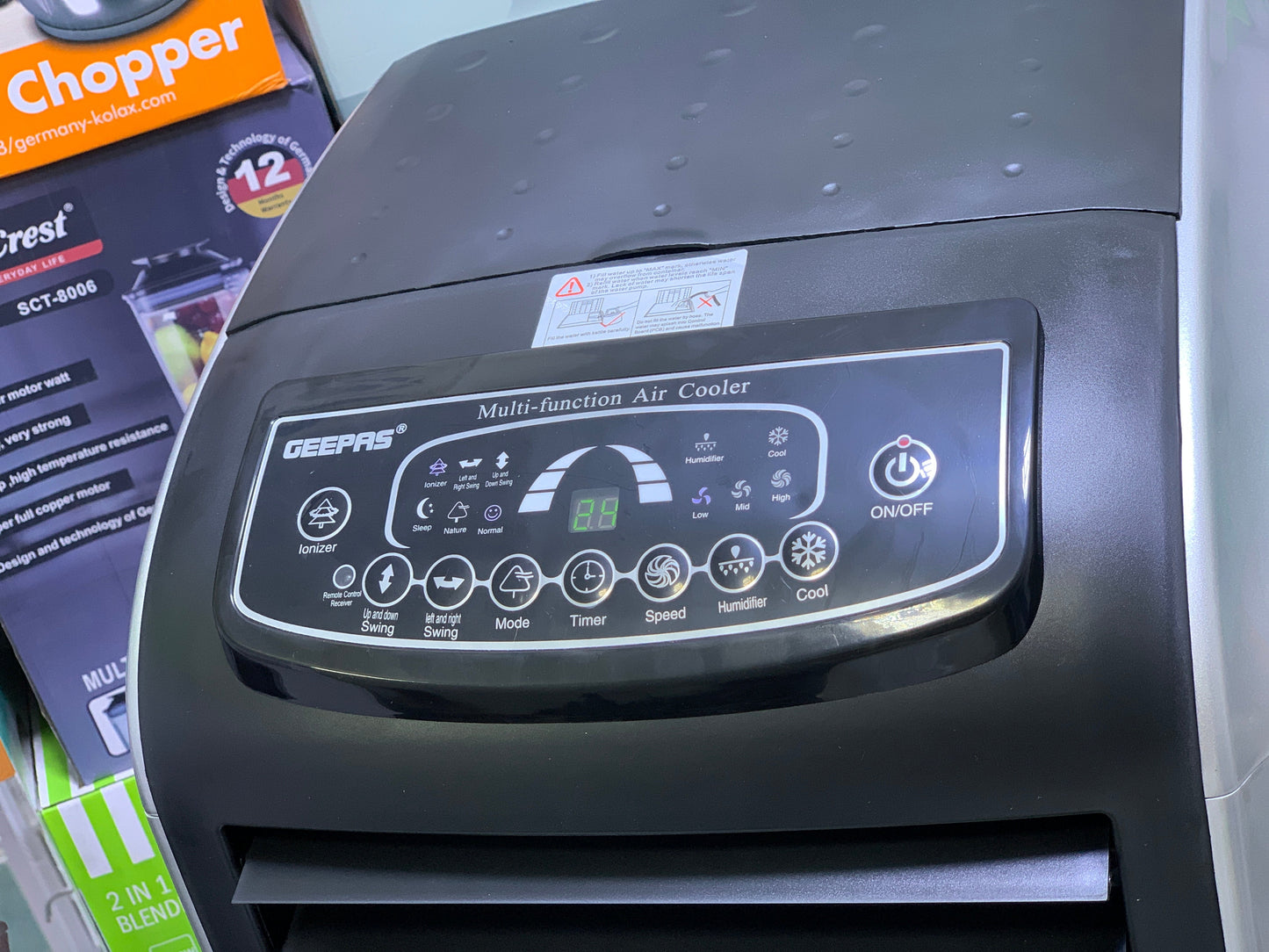 Geepas Air Cooler 150w with Big water Tank and HoneyComb cooling Technology