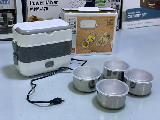 2 Steps Electric Lunch Box with 4 bowls