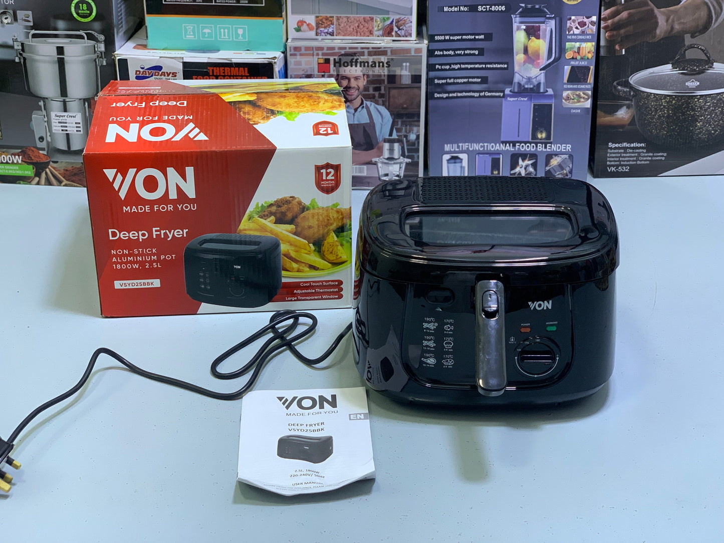 VON Deep Fryer|1800W|2.5L