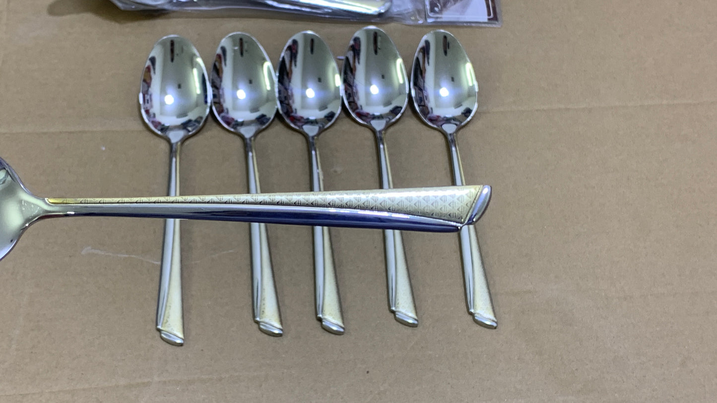 Cutlery set Half golden Design
