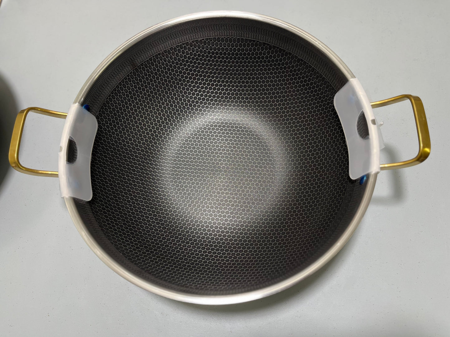 DUBAIZONES™ Laser Coating Handi / Karaai with Golden and Blue Handles