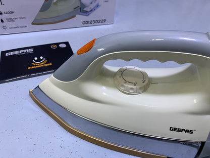 Geepas dry iron 1200w Teflon Non Stock Coating