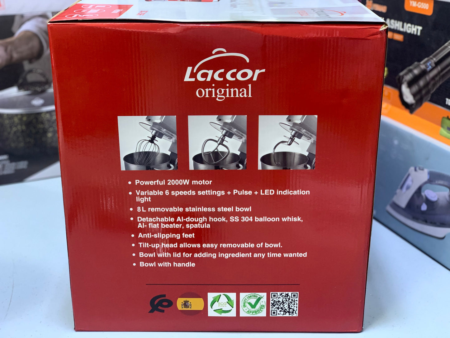 Laccor Original stand Mixer| 8L |2000W| Technology