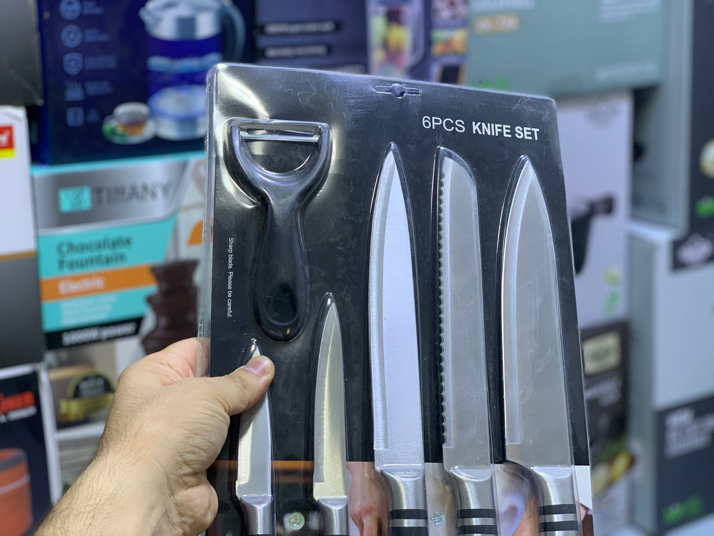 6 Pieces Knife Set Stainless Steel