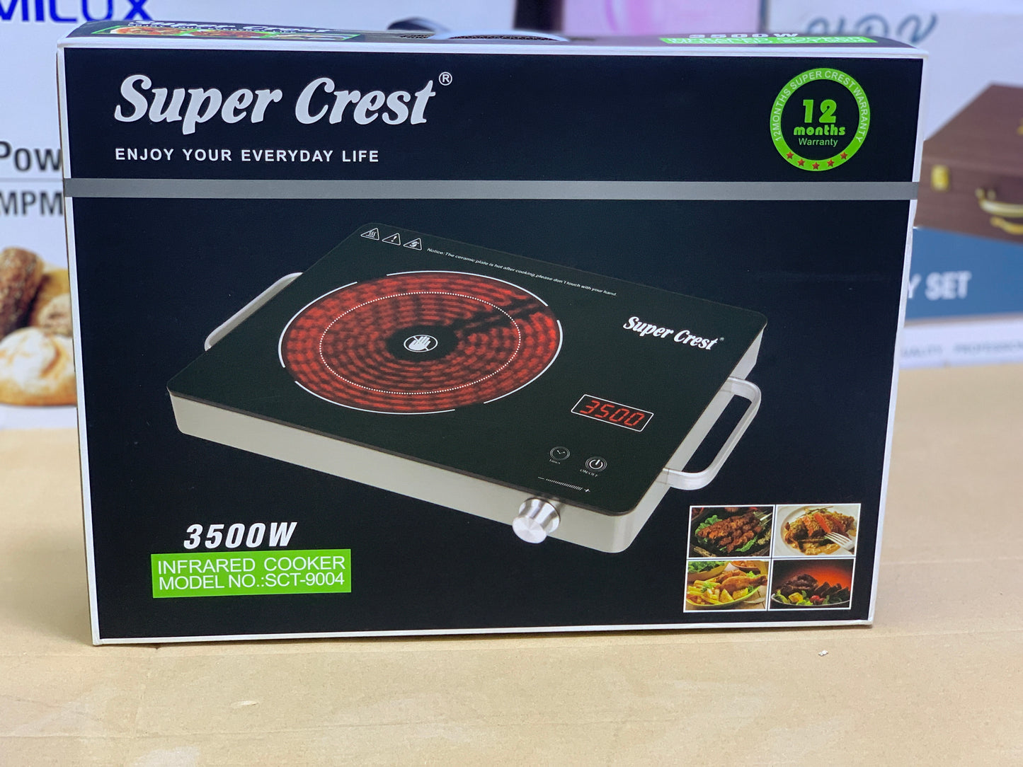 Super Crest Infrared Hot Plate 3500 Watt