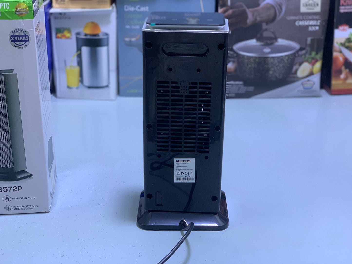 Geepas Tower PTC Heater| 2 Years Warranty|Model: GRH28572P