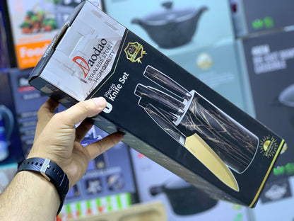 High Quality Daodao 6 Pieces Knife Set with Stand