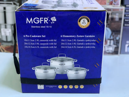 MGFR’s 6 Pieces Cookware Set|Swiss Quality Control