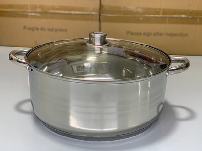 BERGHOME 8PCS Cookware Set | 8 Pieces Stainless Steel Cookware Set