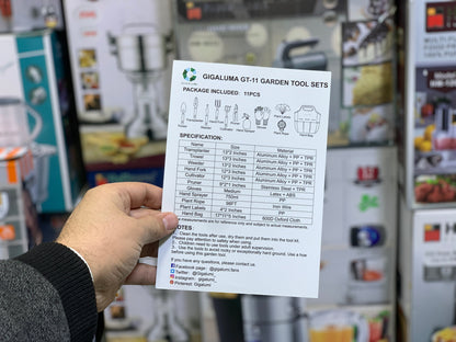 GIGALUMI GT-11 | Garden Tool Set