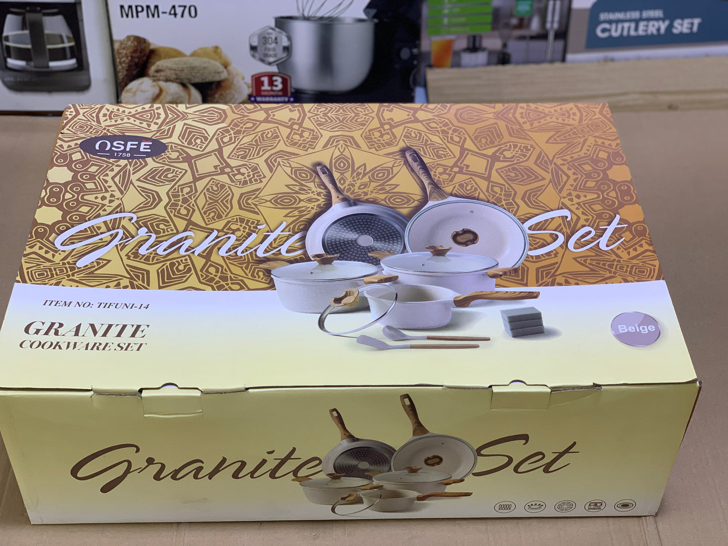 Granite Coating Cookware Set 14 Pieces