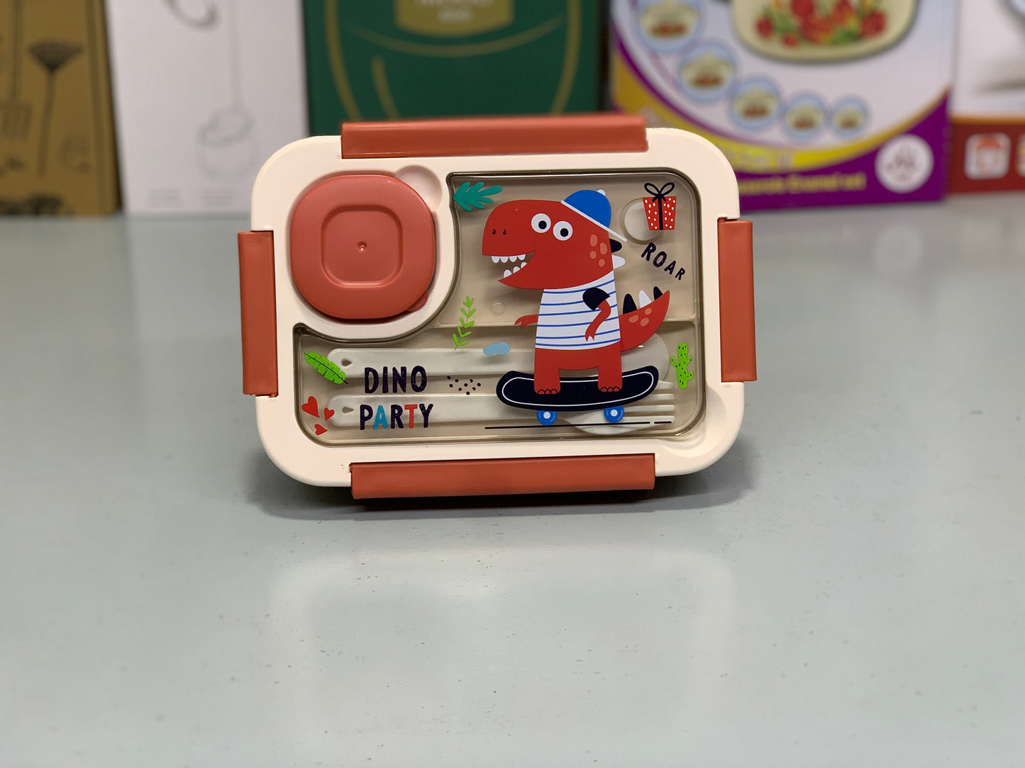 DUBAIZONES™ Kids Lunch Box with 2 Spoons and A tinny Container