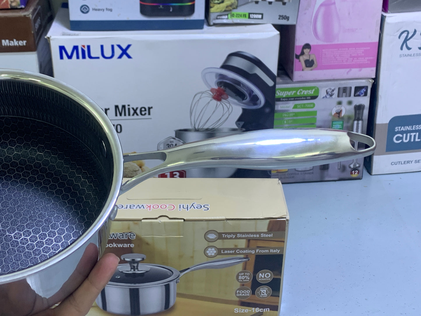 Laser Coating Sauce pan 16cm