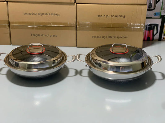 DUBAIZONES™ Laser Coating Deep Frying Handi / KARAHI