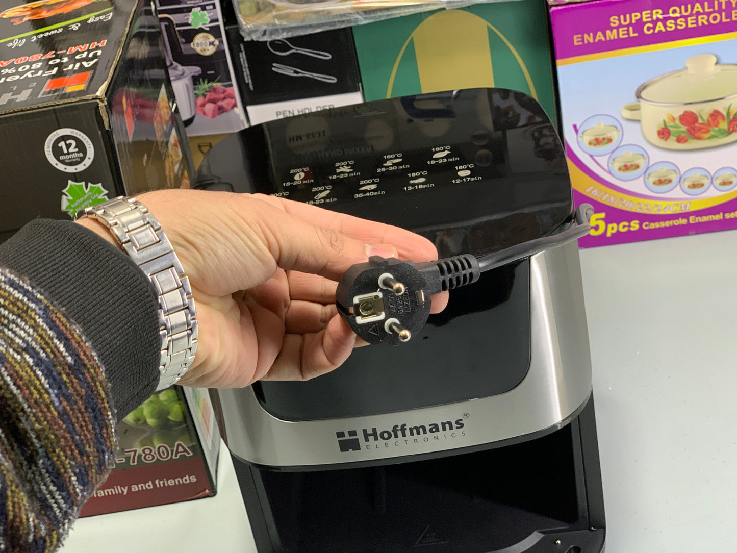 DUBAIZONES™  Hoffmans  Electronics Air Fryer 8L 2400w